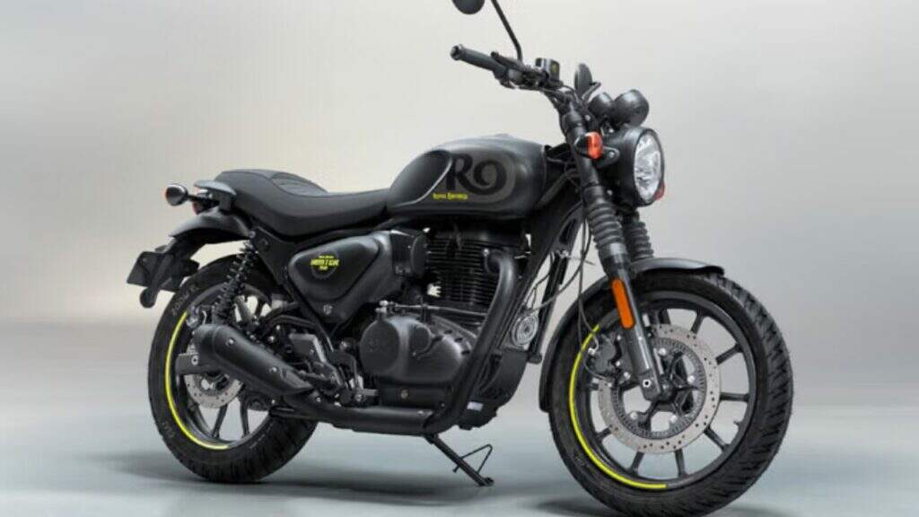Nova Royal Enfield Hunter 350 estreia pintura grafite com detalhes em amarelo limão