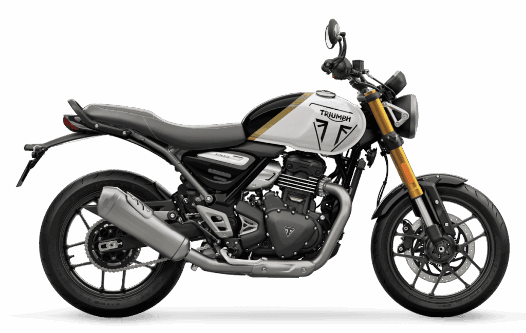 Triumph Speed 400 branca (Pearl Metallic White)