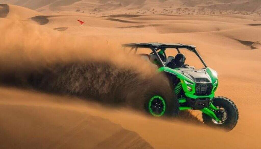 imagem em ação do novo Kawasaki Teryx H2