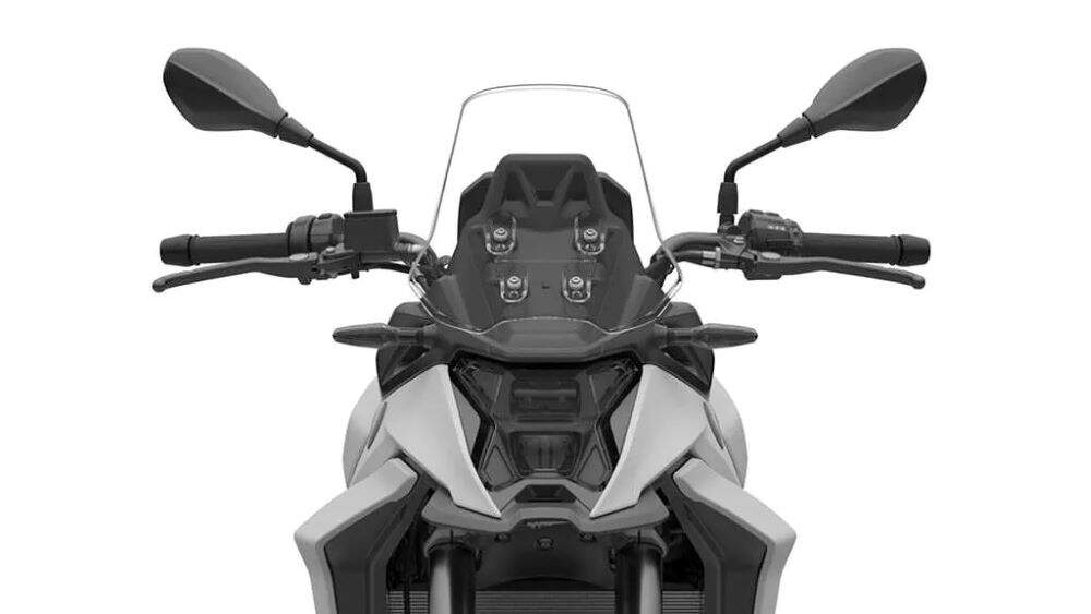 imagem frontal da nova bmw f 450 gs de pré lançamento