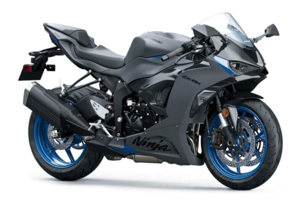 imagem da nova Kawasaki ZX-6R 2026 cinza