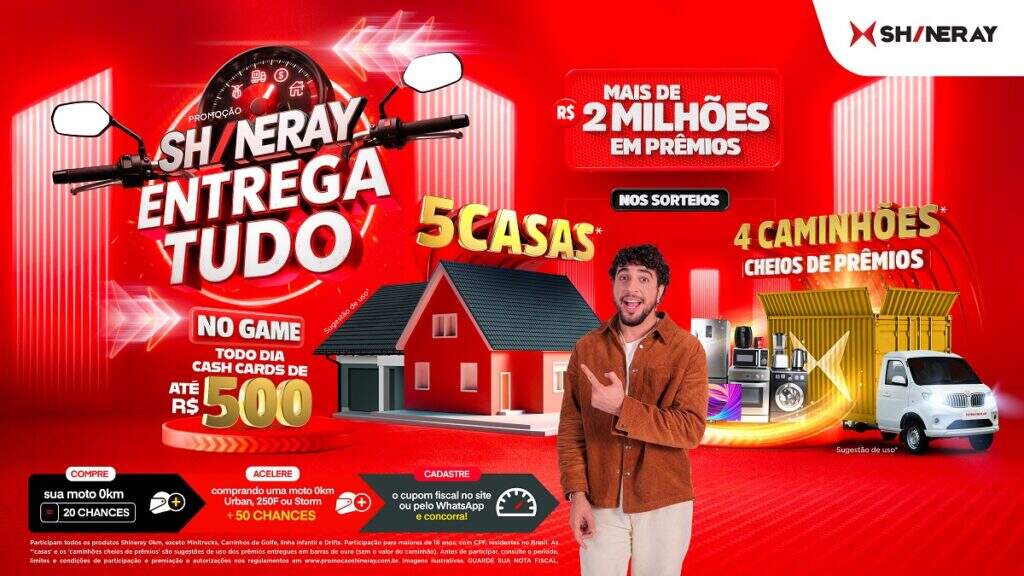 Promoção Shineray Entrega tudo