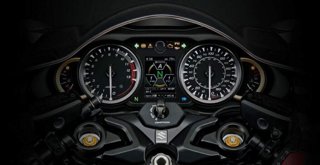 imagem do painel da gsx-r 1300 hayabusa special edition