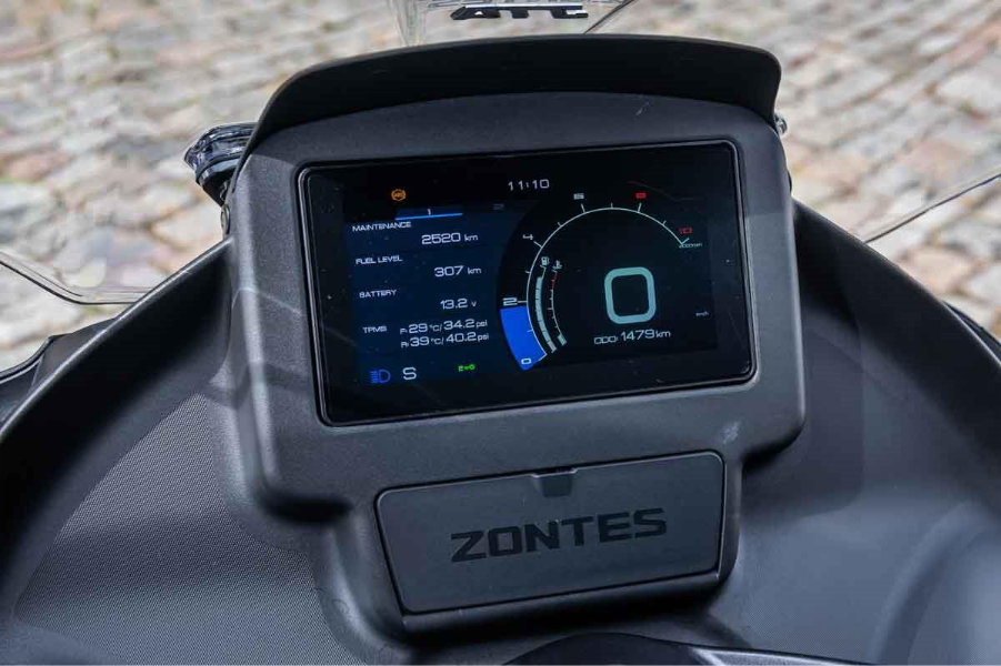 imagem do painel tft do zontes 350 e