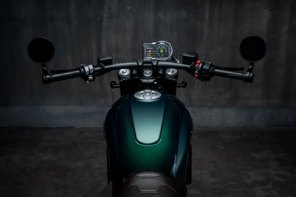 imagem guidão da ducati Nightshift 2026 Verde Esmeralda 2026