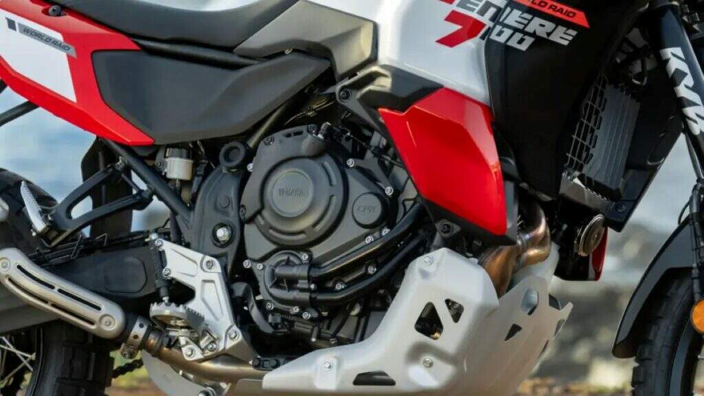 imagem do motor da Ténéré 700 World Raid 2026
