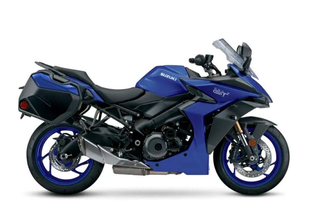 imagem lateral Suzuki GSX-S1000GT+ 2026 Pearl Vigor Blue