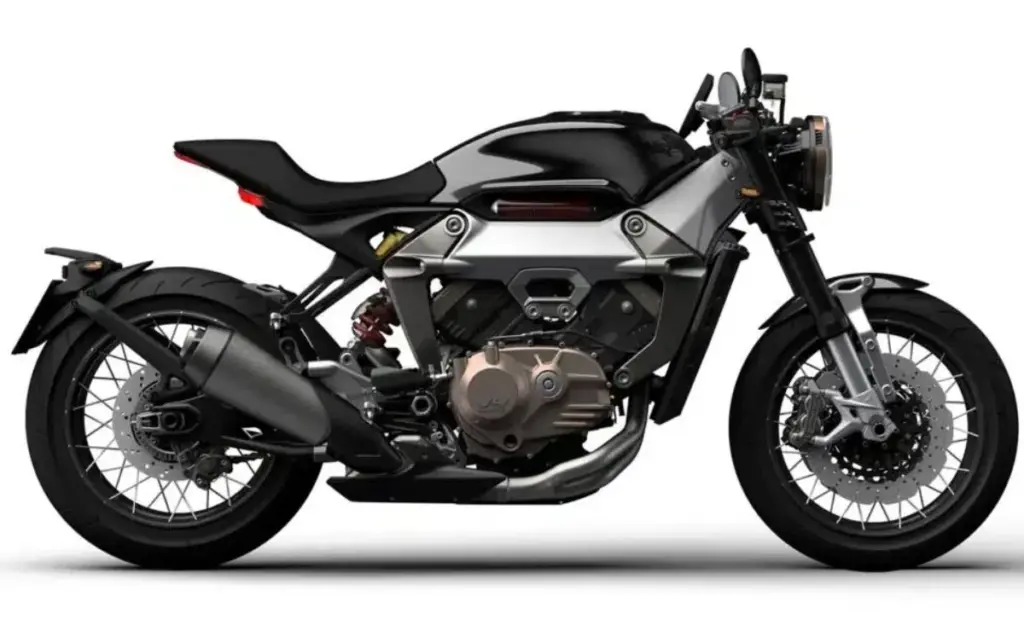 imagem lateral direita Equus 600 V4 Café Racer