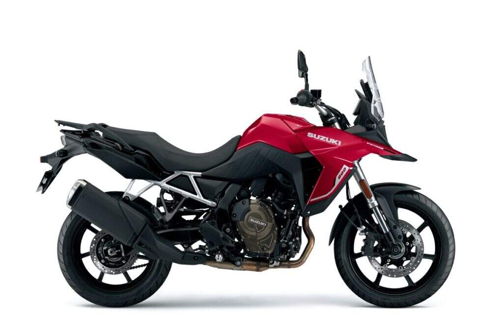 imagem lateral Suzuki V-Strom 800 2026 vermelha