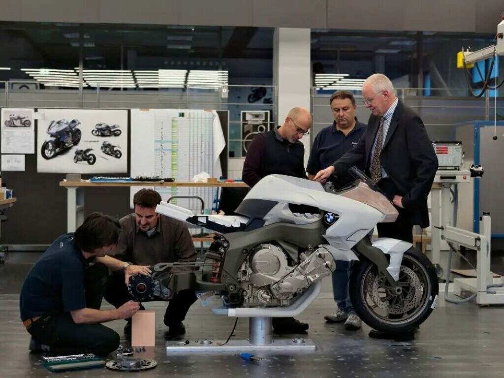 imagem da Área de desenvolvimento da BMW Motorrad