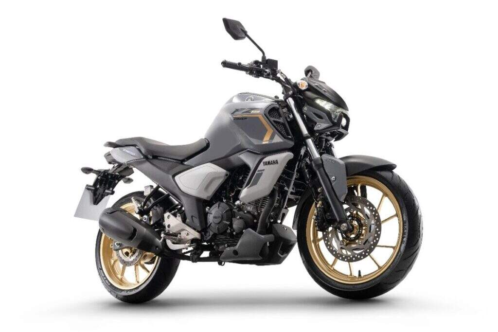 imagem Yamaha Fazer FZ15 ABS Connected 2026 azul - foto: Yamaha Brasil cinza
