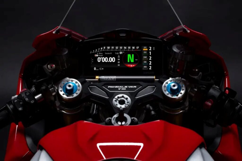 imagem painel tft Panigale V4 R 2026