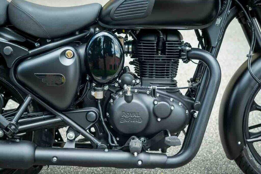imagem do motor da Royal Enfield Classic 350