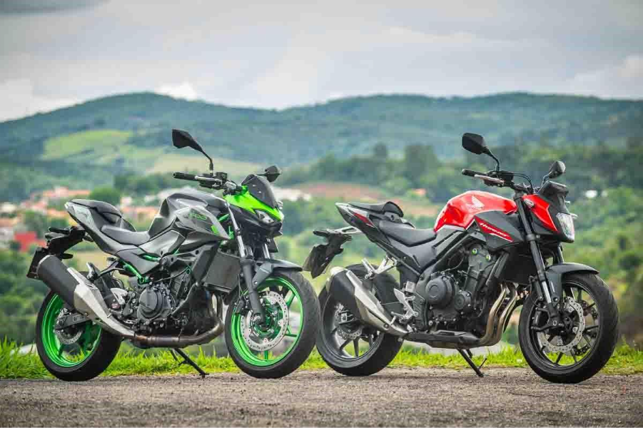 imagem Honda CB 500 Hornet encara Kawasaki Z500