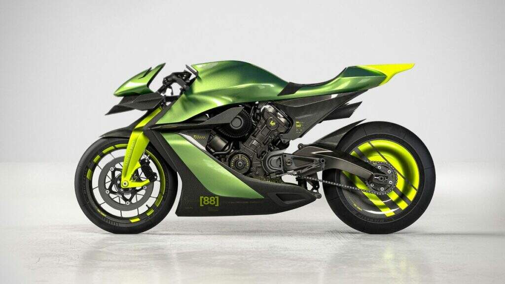 imagem lateral Aston Martin & Brough Superior AMB 001 Pro