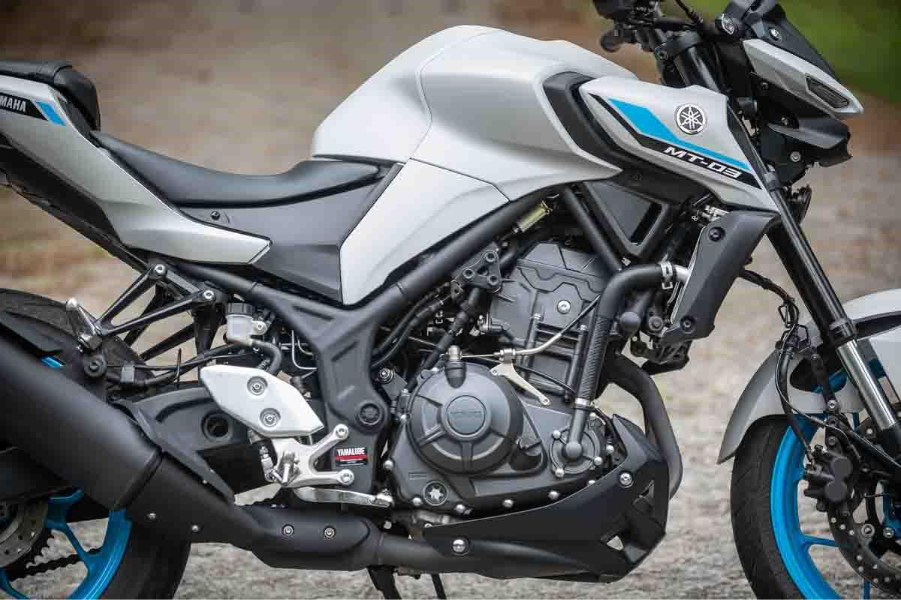 imagem do motor da yamaha mt-03