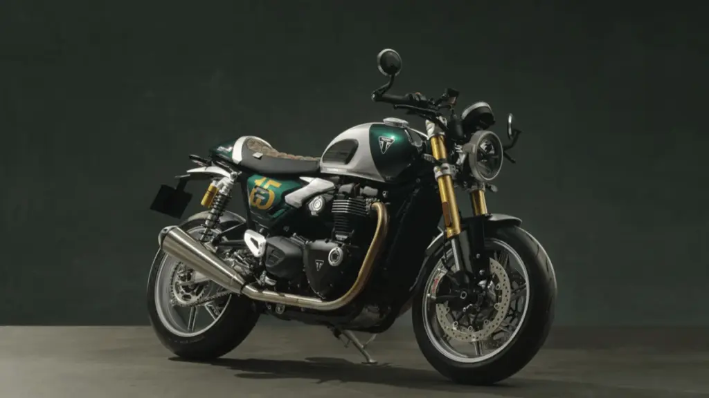 imagem lateral Triumph Speed Twin 1200 Cafe Racer DGR Edition 2026
