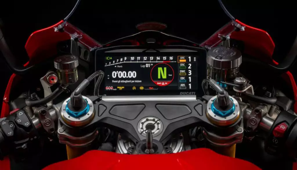 imagem painel tft ducati panigale 2026