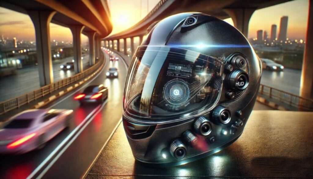 imagem Capacete com HUD e realidade aumentada