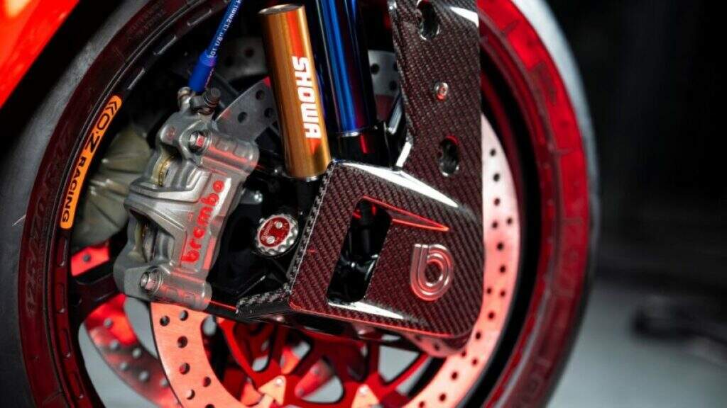 imagem do freio dianteiro da Bimota KB998 Rimini Elite