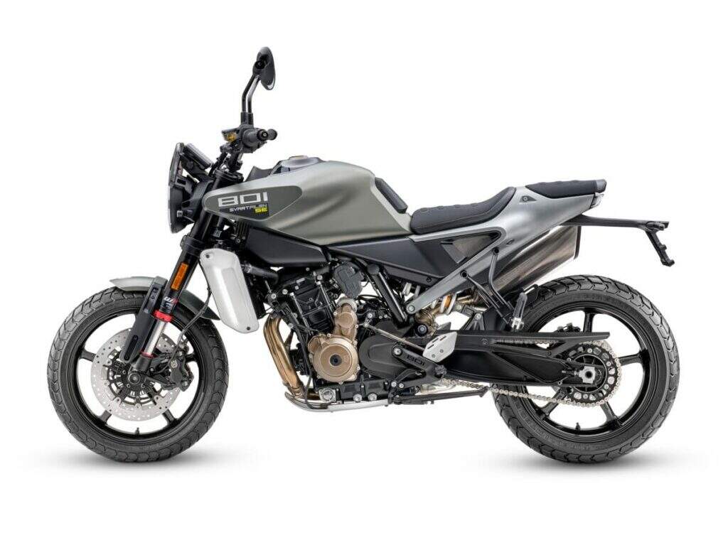 imagem lateral esquerda da nova vitpilen 801 Olive Green Metallic