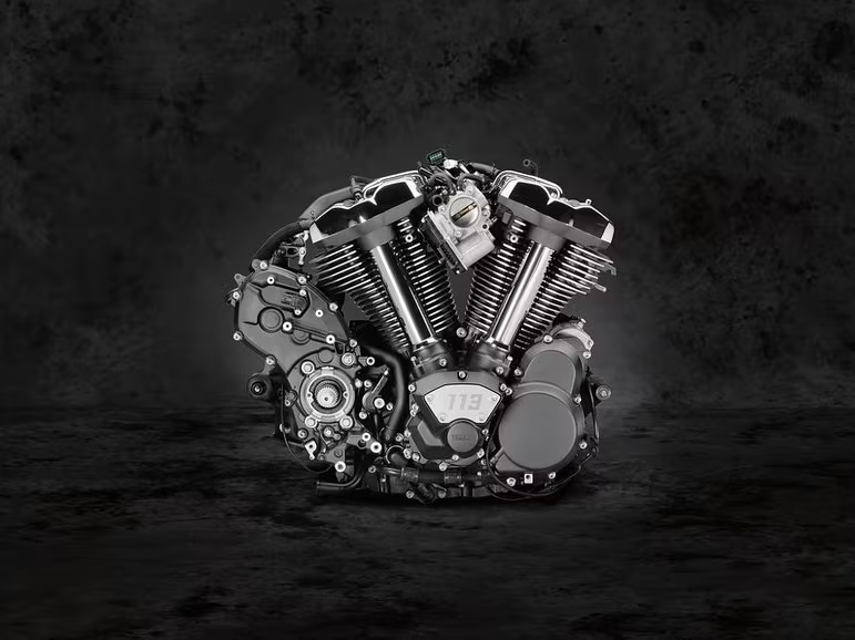 imagem do motor v-twin da Yamaha Star Venture