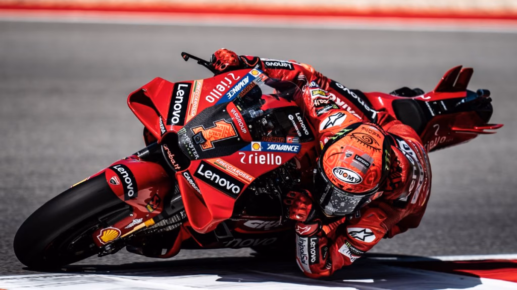imagem pecco bagnaia em ação