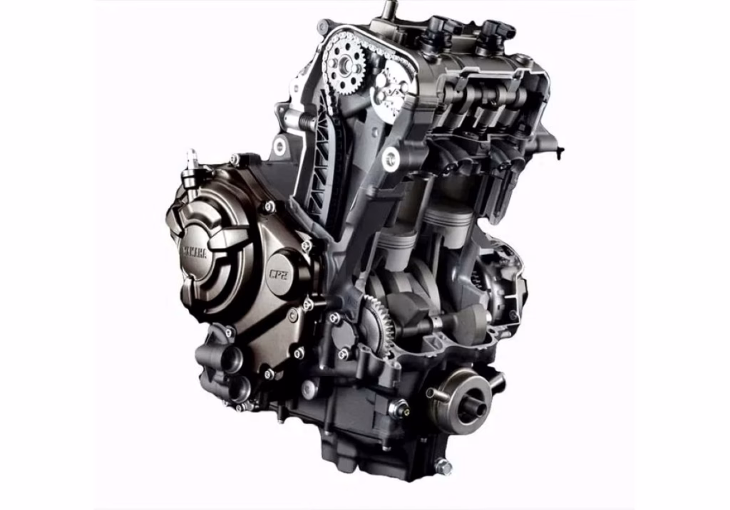 imagem do motor da yamaha mt-07