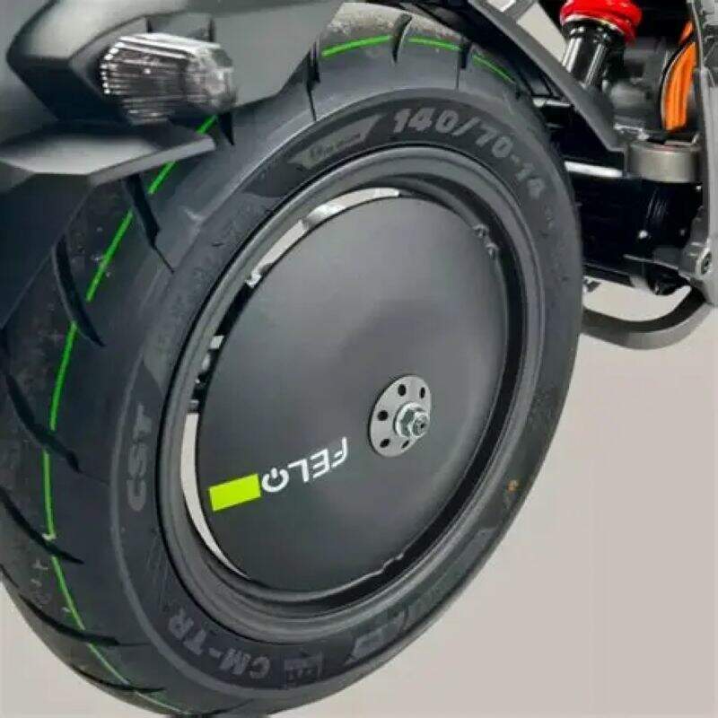 imagem da roda traseira do scooter elétrico Felo FW-06