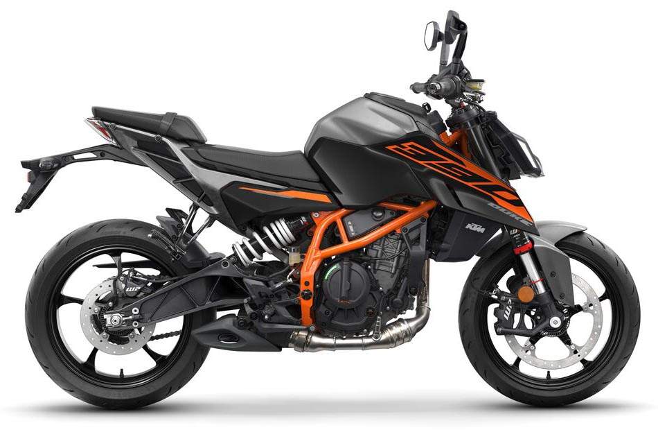 imagem lateral KTM 390 DUKE 2026 black