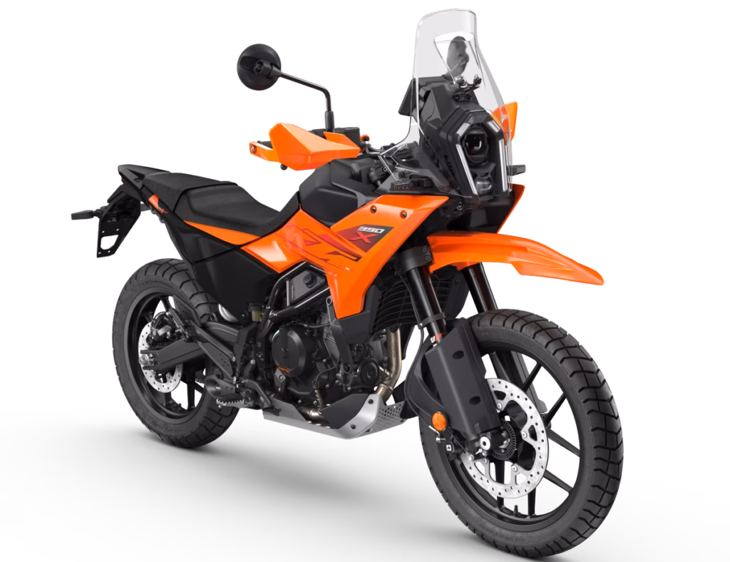 Visão da KTM 390 Adventure X