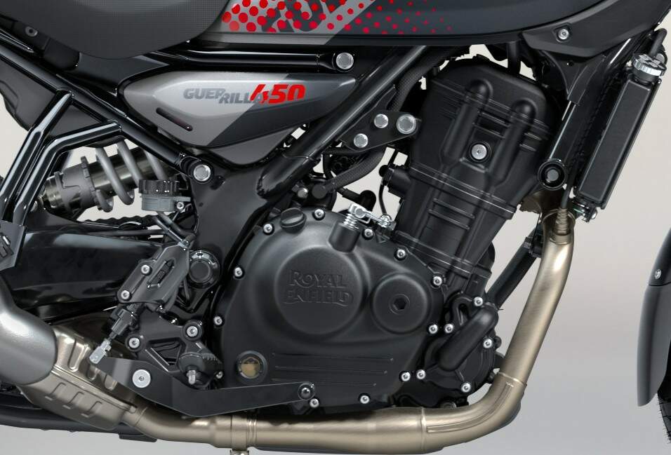 Motor Sherpa da Royal Enfield Guerrilla 450