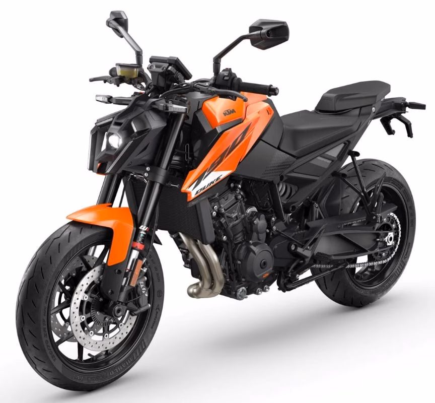 imagem frontal KTM 790 DUKE 2027 - foto: Divulgação