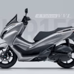 Scooter Haojue UFR150 4 Válvulas VVL na cor cinza com painel TFT e freios ABS Bosch.