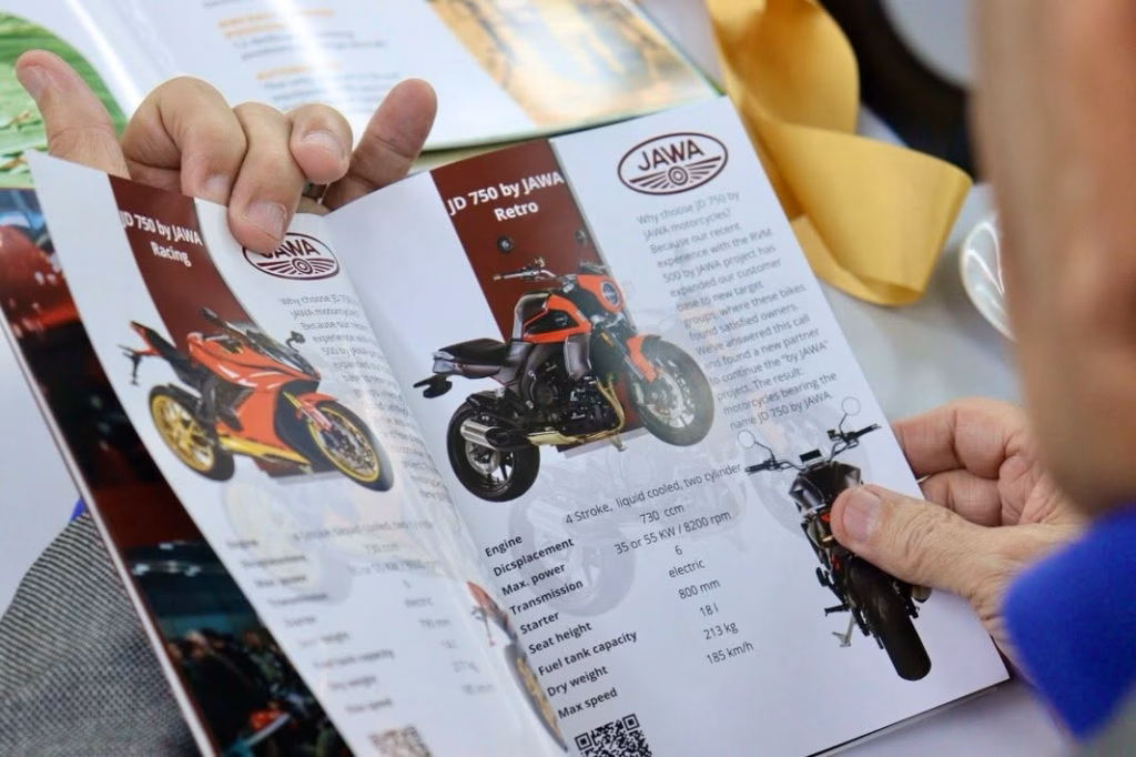 Folder da JAWA em reunião com o CIEAM