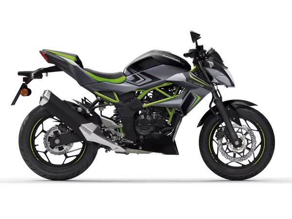 Kawasaki Z125 2027 na cor Pearl Storm Gray / Ebony