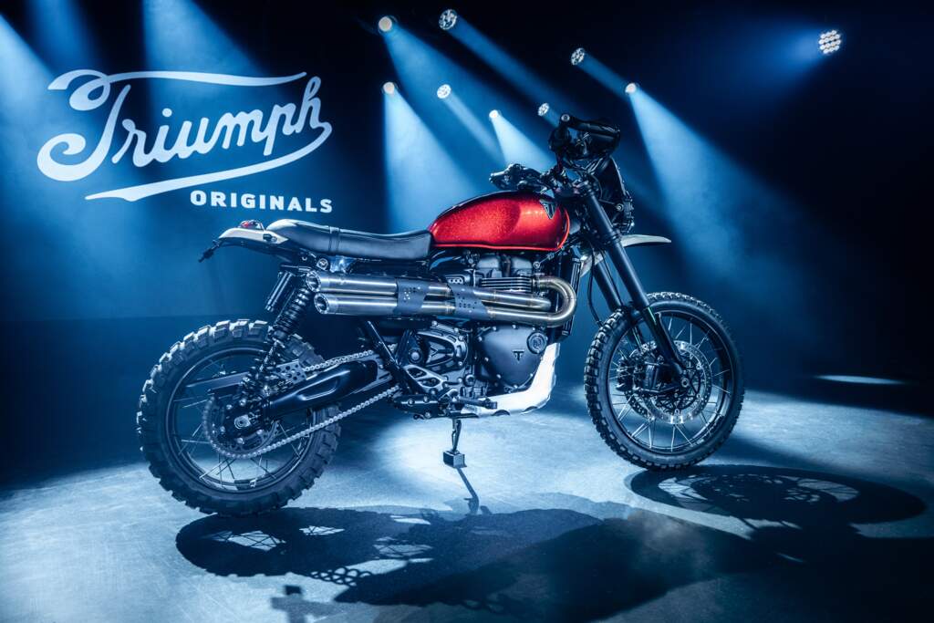 Triumph Scrambler customizada por oficina francesa para o concurso Originals 2026