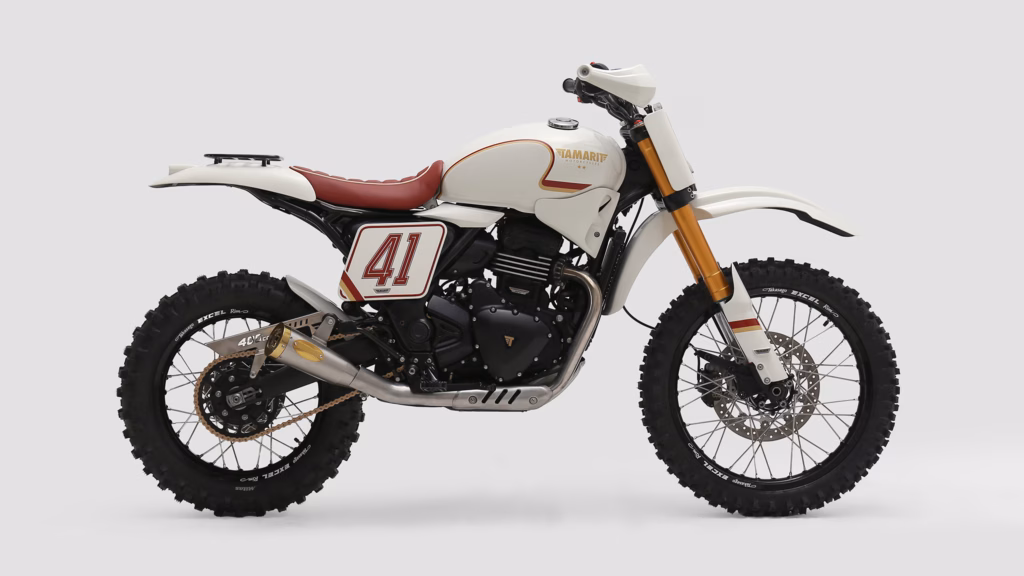 Scrambler customizada representante da Espanha no Triumph Originals 2026