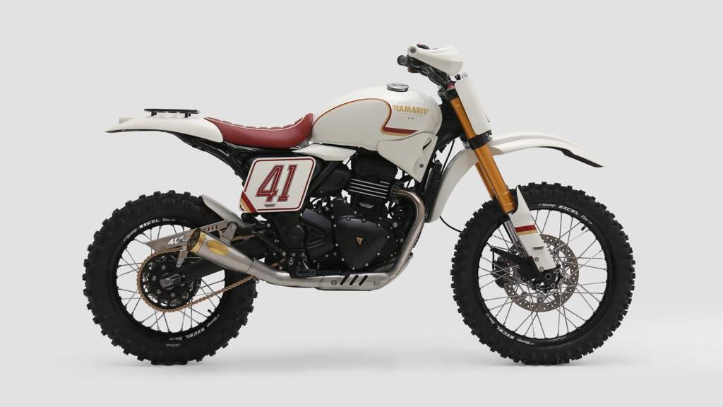 Scrambler customizada representante da Espanha no Triumph Originals 2026