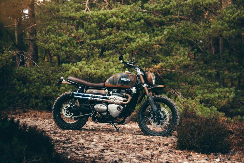 Scrambler customizada para representar o Reino Unido no Triumph Originals 2026