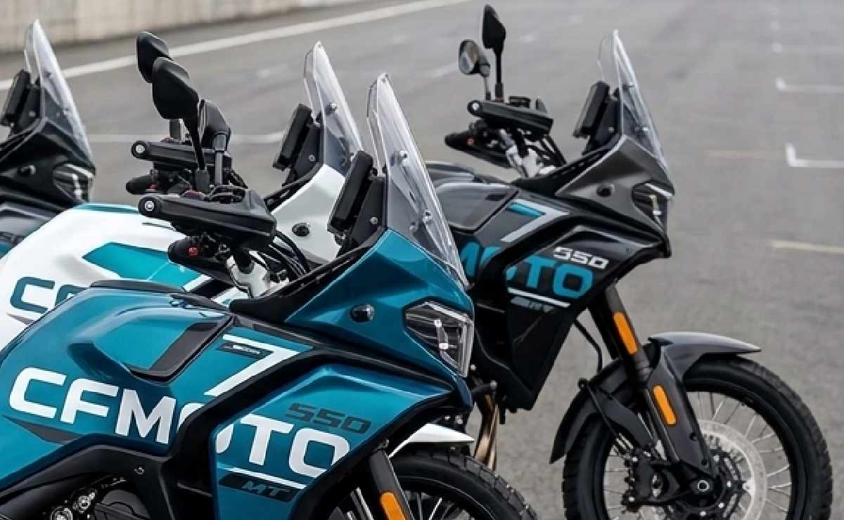 image, flagra nova cfmoto 550mt em teste na fábrica