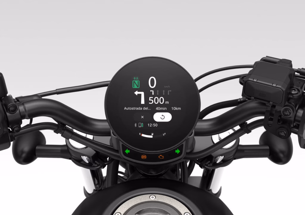 Rebel 500 tem novo painel para linha 2027