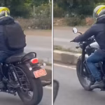 Flagra da Triumph Bonneville 400 em testes na Índia