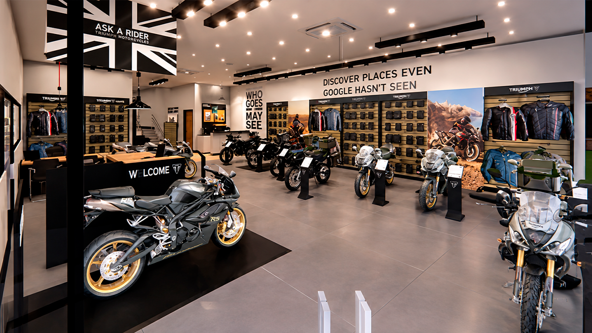 Showroom da Triumph Ramasa em Mato Grosso