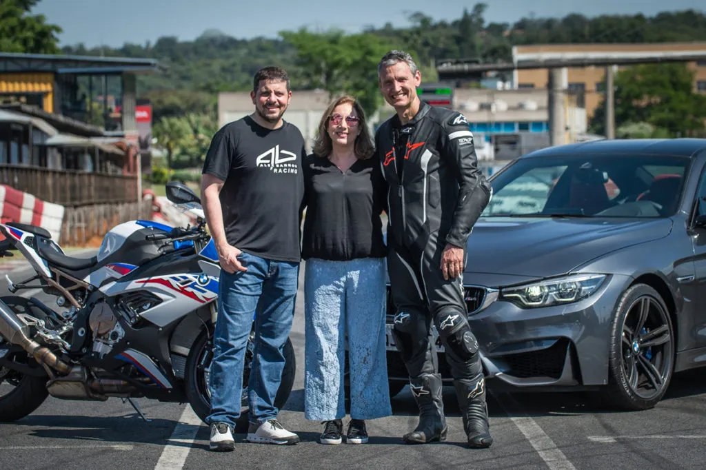 Alex Barros, Isabel Reis e Ismael Baubeta testam esportivos da BMW