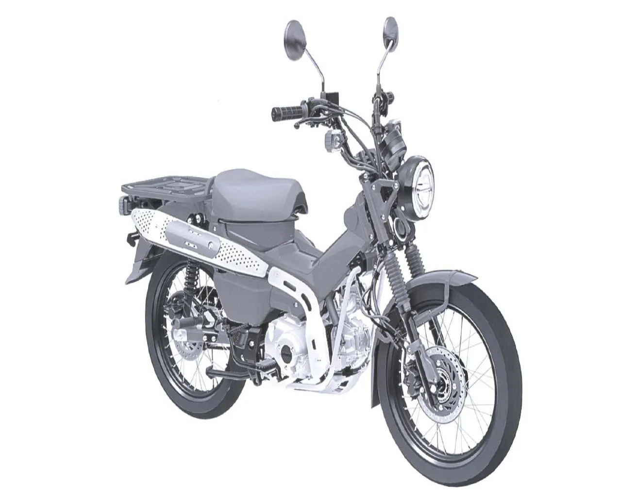 Honda patenteia CT 125 Hunter CUB no Brasil