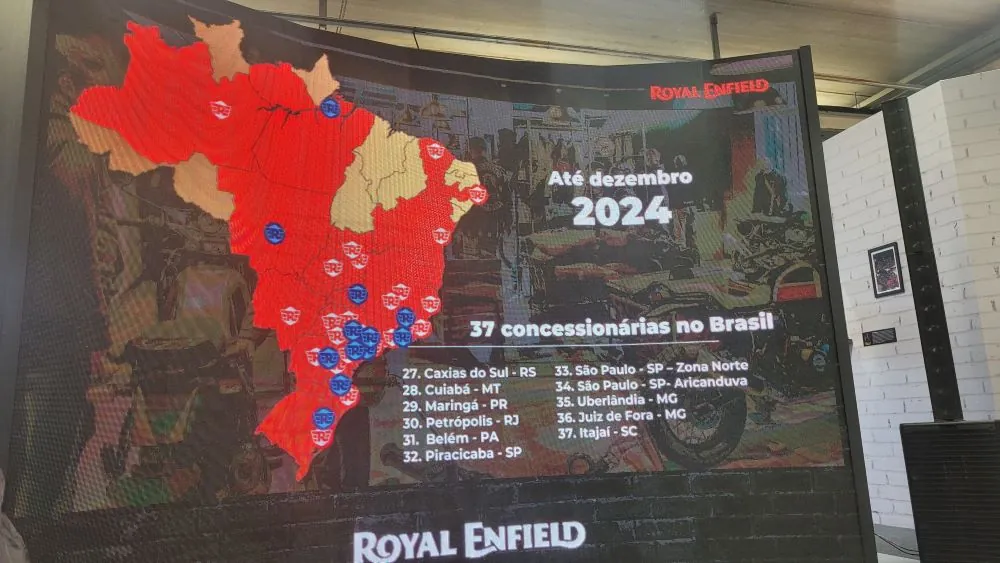 imagem concessionárias Royal Enfield no Brasil