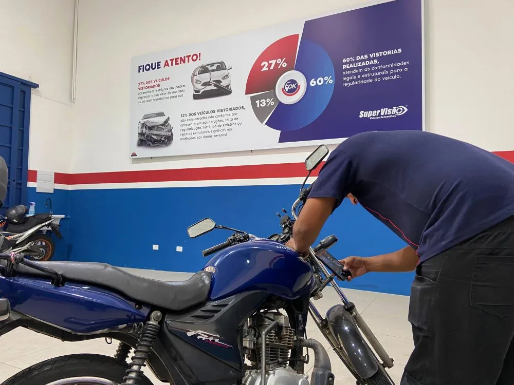 Serviço de vistoria para motos da Super Visão