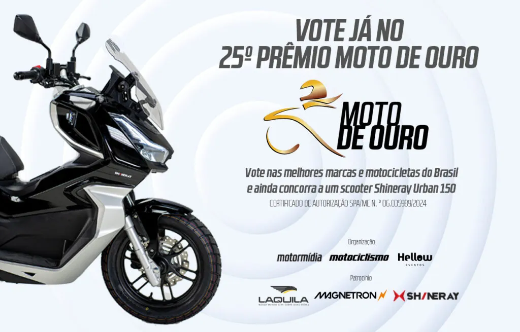 Vote no Moto de Ouro e concorra a um scooter Shineray Urban 150