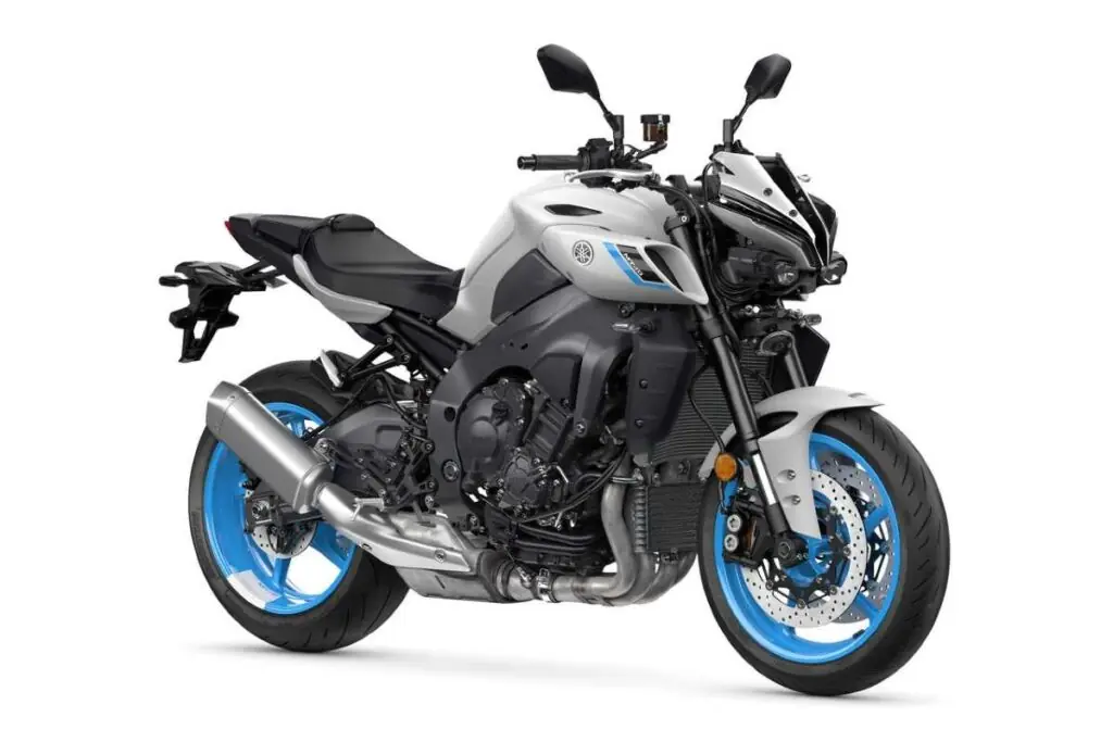 imagem lateral da nova Yamaha MT-10 2025 Matte Light Gray